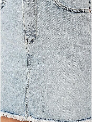 Mini-jupe en jean à franges bdart