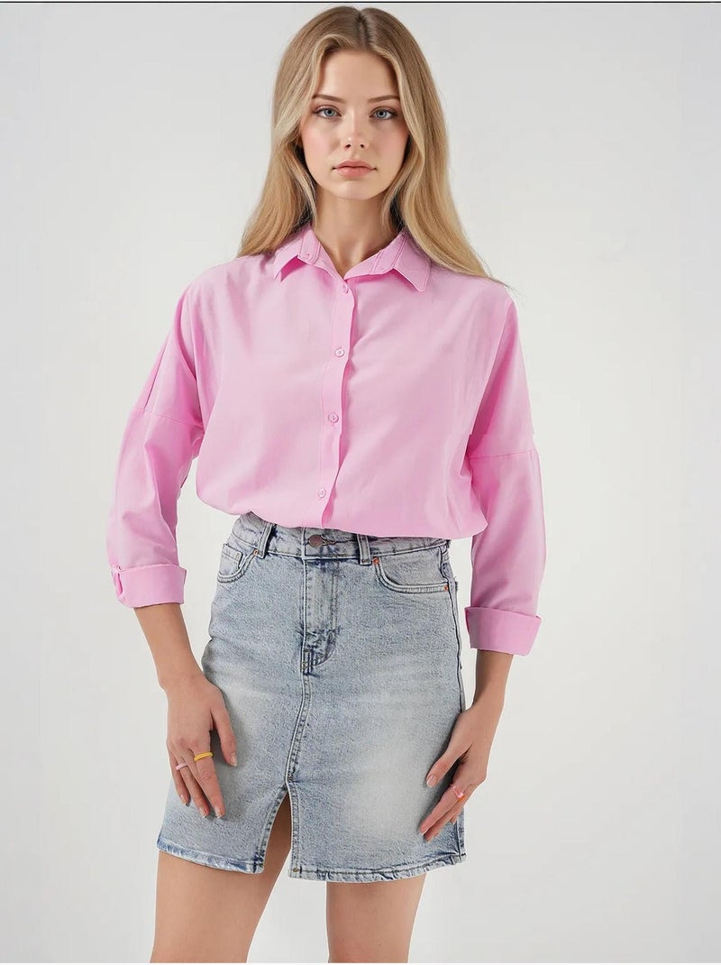 Mini-jupe en jean bdart Bleu clair - Kiabi