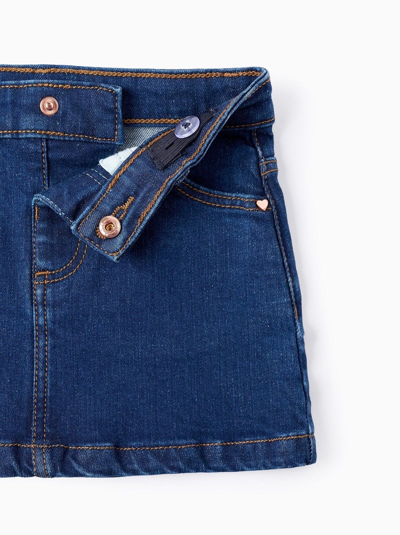 Mini Jupe en Jean Bleu - Kiabi