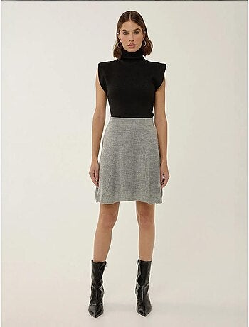 Mini-jupe en tricot