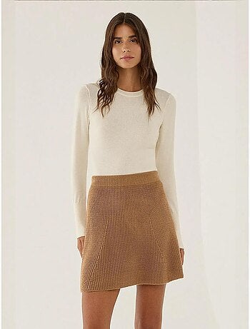 Mini-jupe en tricot