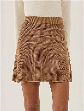Mini-jupe en tricot