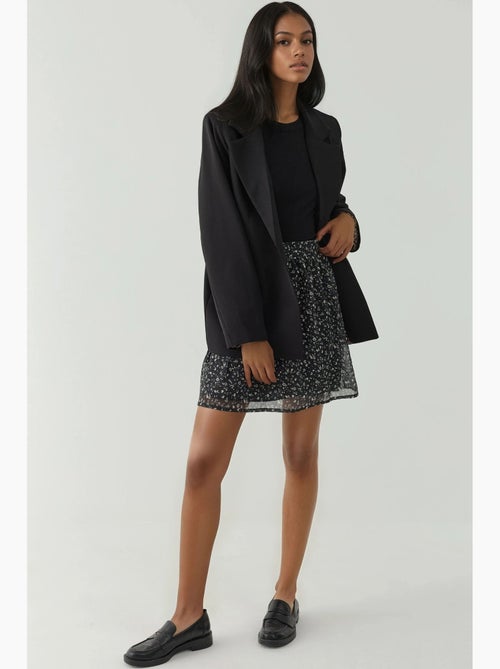 Mini-jupe fleurie taille haute hiccup - Kiabi Mini-jupe fleurie taille haute hiccup - Kiabi