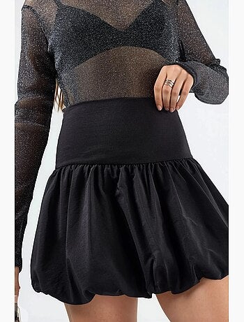 Mini-jupe patineuse à taille haute busem