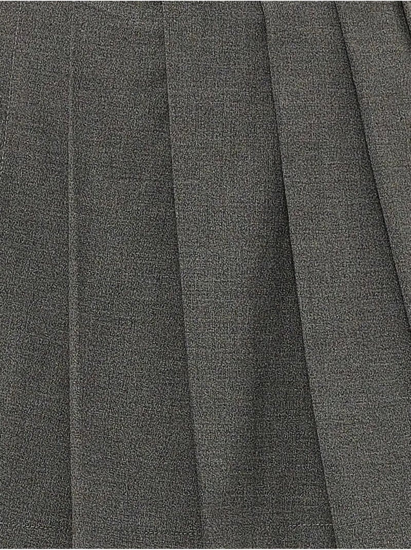 Mini-jupe plissée Gris - Kiabi