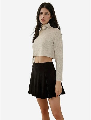 Mini-jupe plissée