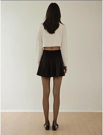 Mini-jupe plissée