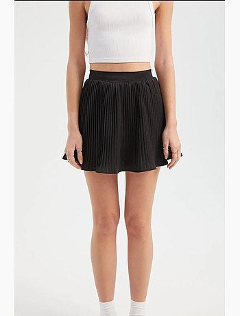 Mini-jupe plissée taille haute hiccup