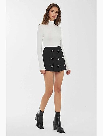 Mini-jupe plissée taille haute hiccup