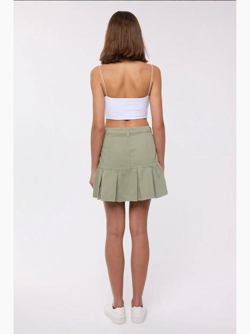 Mini-jupe plissée taille haute hiccup - Kiabi