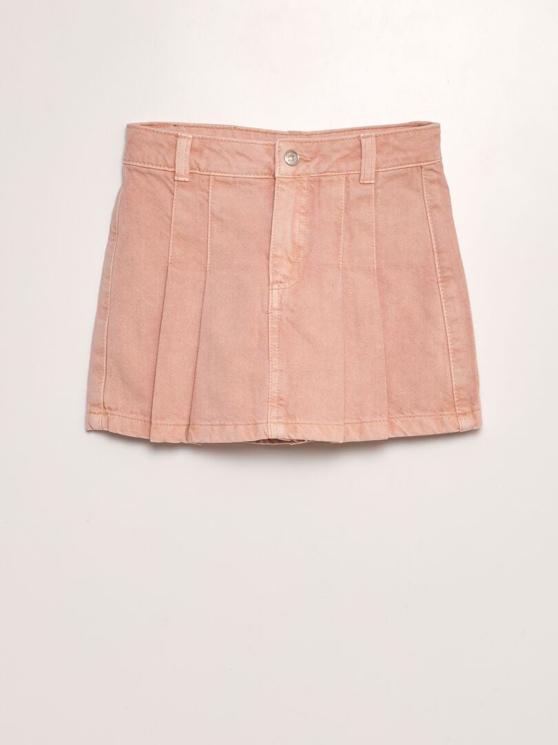 Mini jupe short en jean Rose - Kiabi