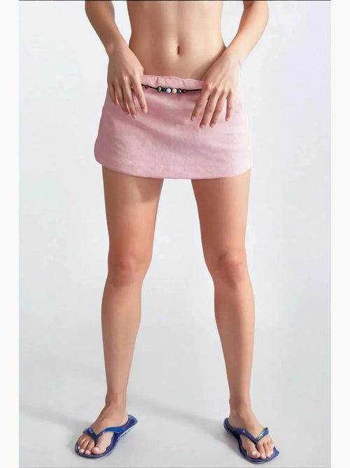 Mini-jupe taille basse hiccup - Kiabi Mini-jupe taille basse hiccup - Kiabi