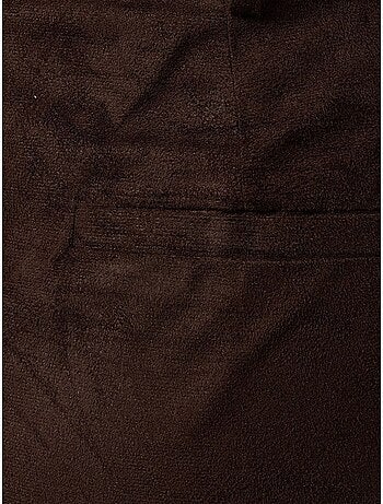 Mini-jupe taille haute en faux daim