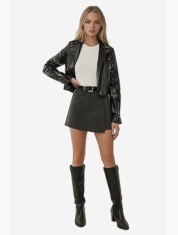 Mini-jupe taille haute hiccup