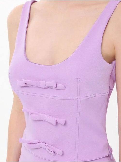 Mini-jupe tissée taille haute avec détail nœud - Kiabi Mini-jupe tissée taille haute avec détail nœud - Kiabi