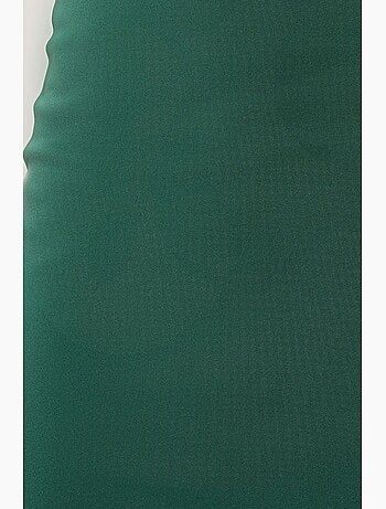 Mini-jupe unie en satin hiccup