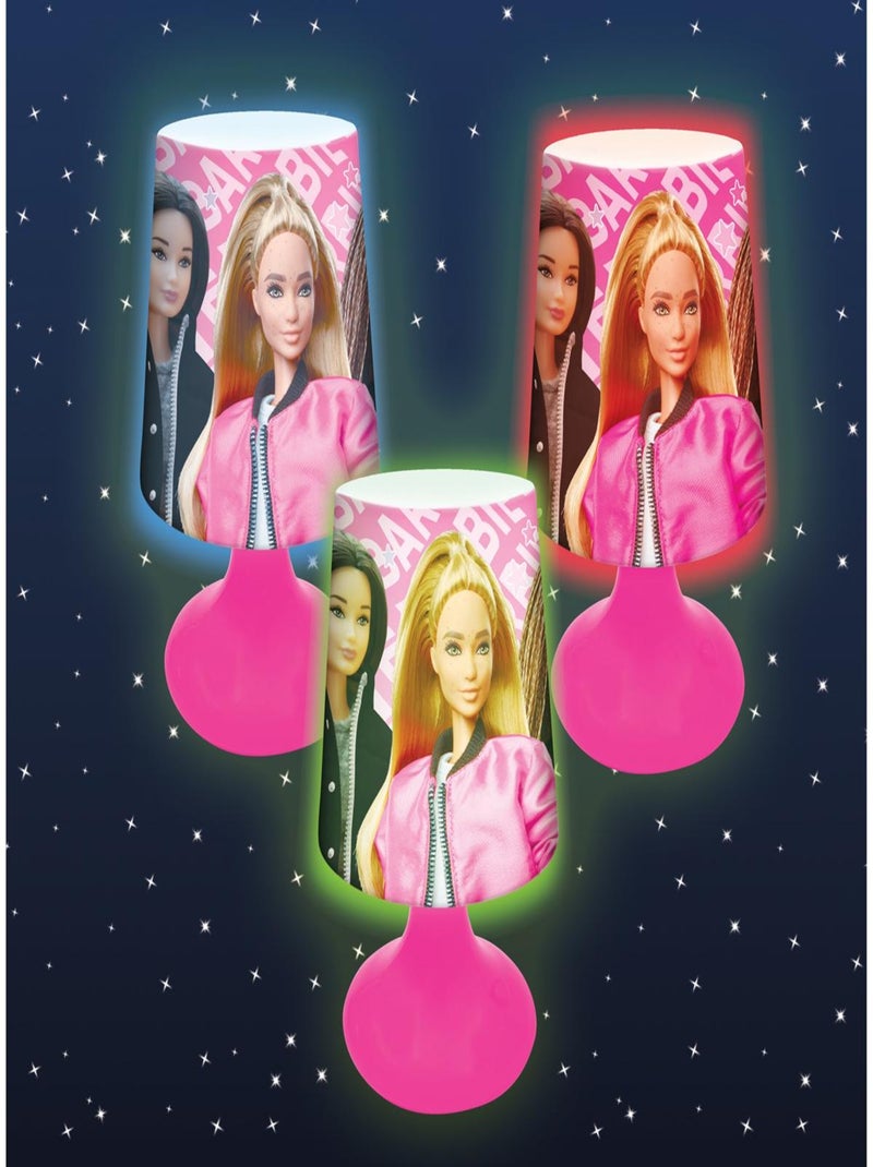 Mini lampe de chevet veilleuse sans fil Barbie Rose - Kiabi