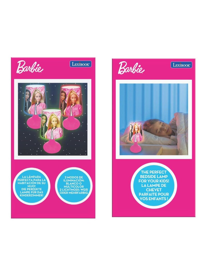 Mini lampe de chevet veilleuse sans fil Barbie Rose - Kiabi