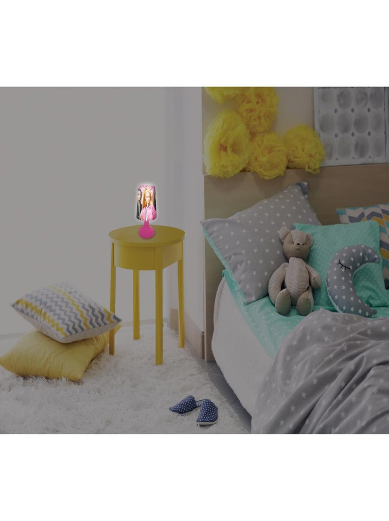 Mini lampe de chevet veilleuse sans fil Barbie Rose - Kiabi