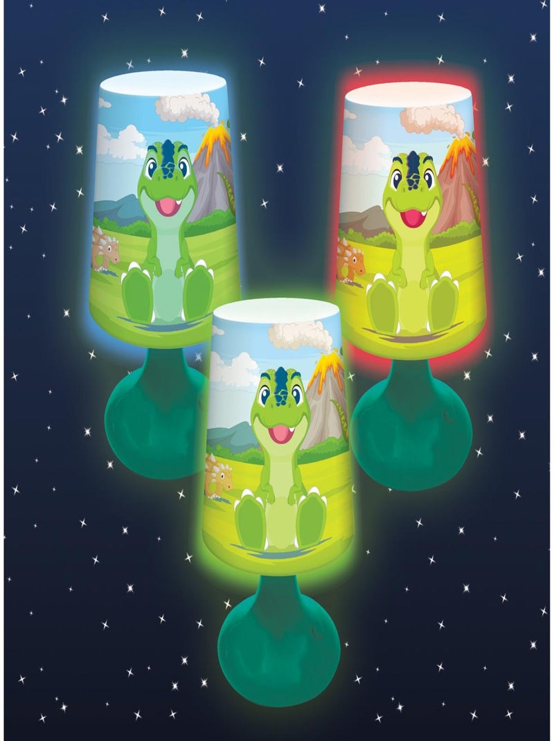 Mini lampe de chevet veilleuse sans fil Dinosaure Vert - Kiabi