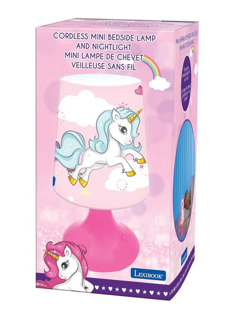 Mini lampe de chevet veilleuse sans fil Licorne Rose - Kiabi