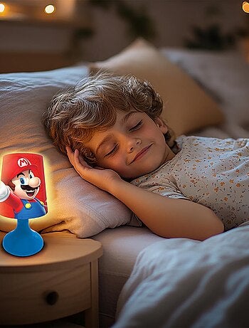 Mini lampe de chevet veilleuse sans fil Super Mario
