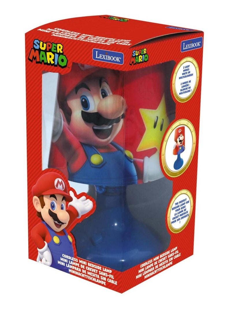 Mini lampe de chevet veilleuse sans fil Super Mario Rouge - Kiabi