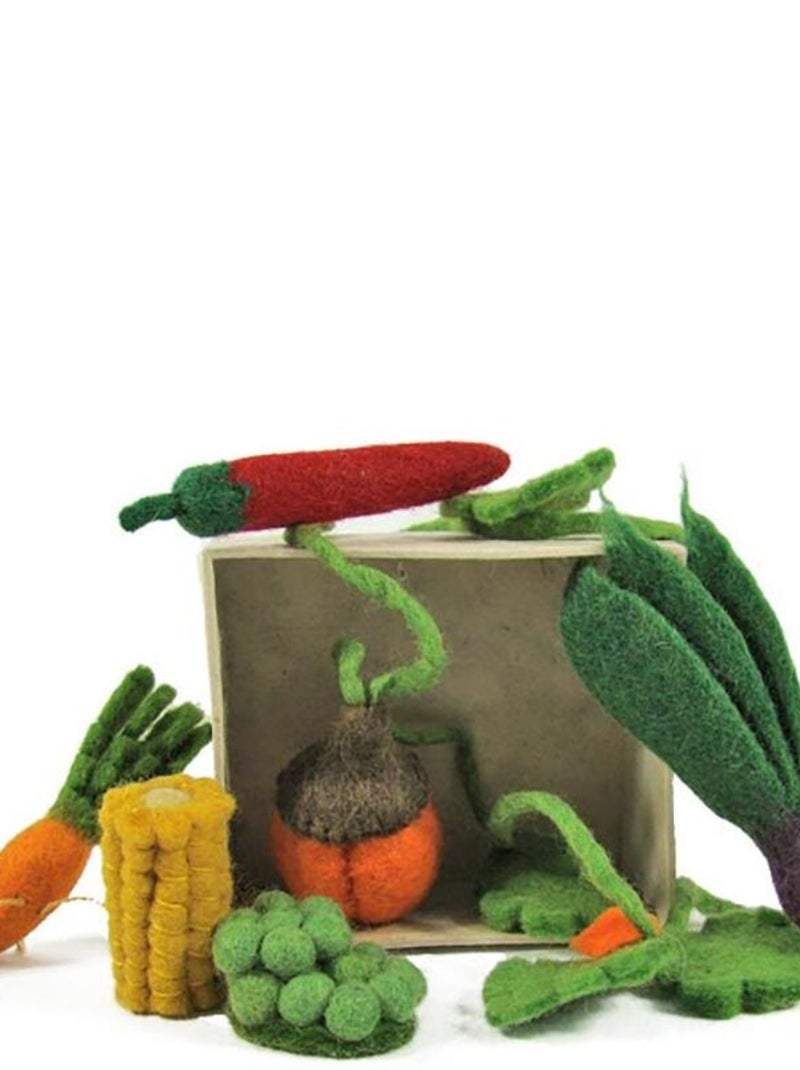 Mini légumes en laine feutrée - set de 6 N/A - Kiabi