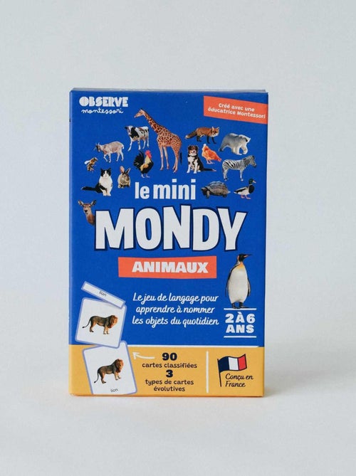 Mini-mondy - 90 cartes animaux - langage - Kiabi