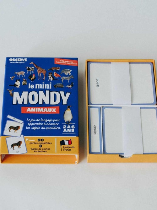 Mini-mondy - 90 cartes animaux - langage - Kiabi