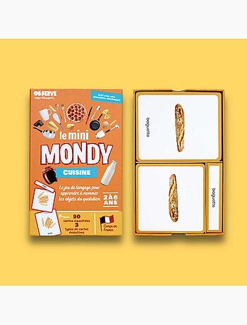 Mini-mondy - 90 cartes Cuisine - langage
