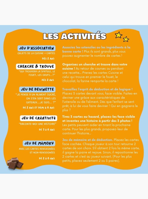 Mini-mondy - 90 cartes Cuisine - langage - Kiabi