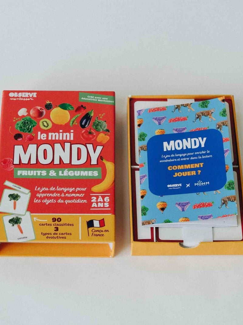 Mini-mondy - 90 cartes Fruits & Légumes - langage N/A - Kiabi
