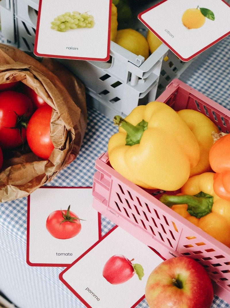 Mini-mondy - 90 cartes Fruits & Légumes - langage N/A - Kiabi