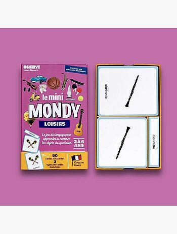 Mini-mondy - 90 cartes loisirs - langage