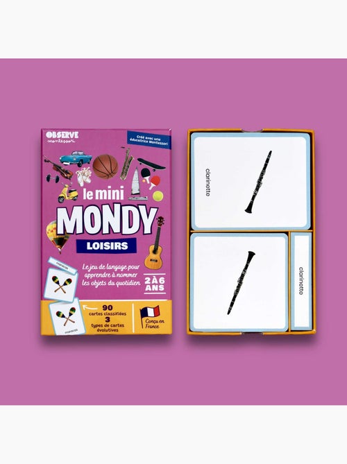 Mini-mondy - 90 cartes loisirs - langage - Kiabi