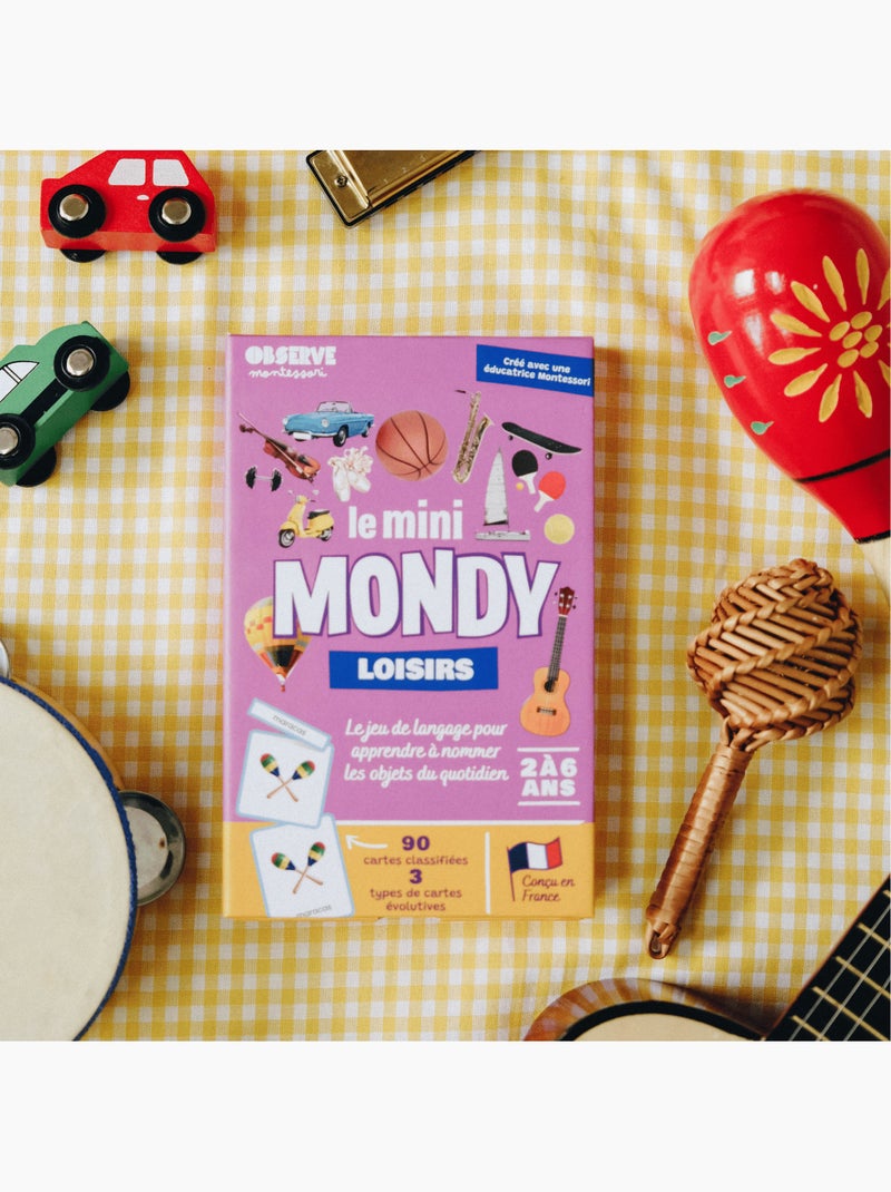 Mini-mondy - 90 cartes loisirs - langage Blanc Violet - Kiabi