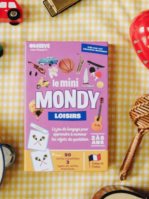 Mini-mondy - 90 cartes loisirs - langage - Kiabi
