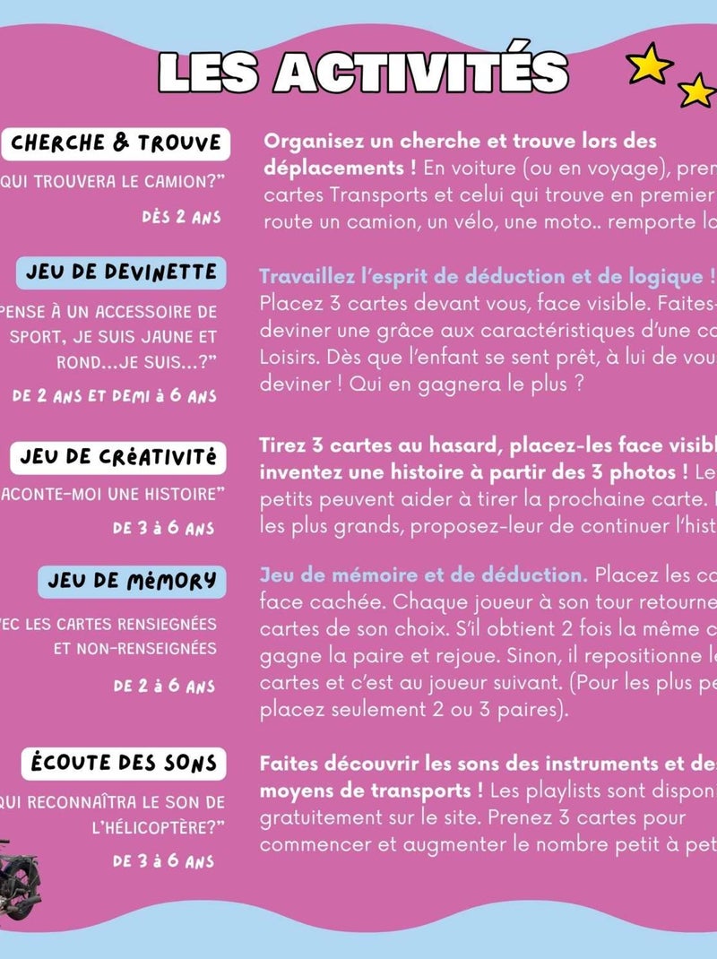 Mini-mondy - 90 cartes loisirs - langage N/A - Kiabi