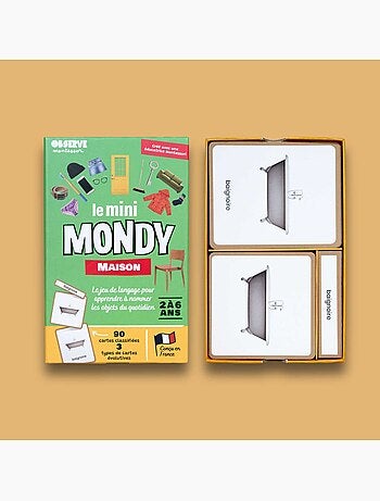 Mini-mondy - 90 cartes Maison - langage