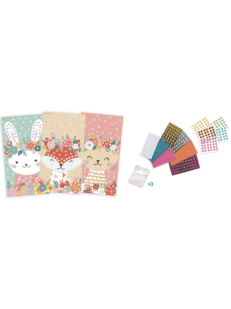Mini mosaïques Animaux doux Orange - Kiabi