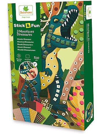 Mini mosaïques dinosaures