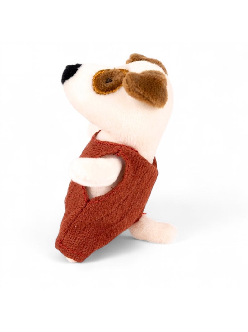 Mini peluche eddie le chien Blanc - Kiabi