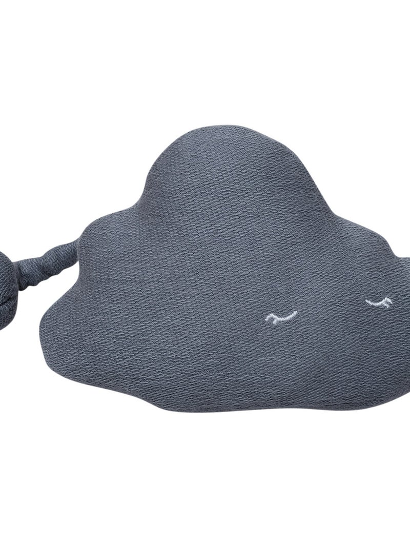 Mini peluche musicale en coton bio Nuage (16 x 90 cm) Gris - Kiabi