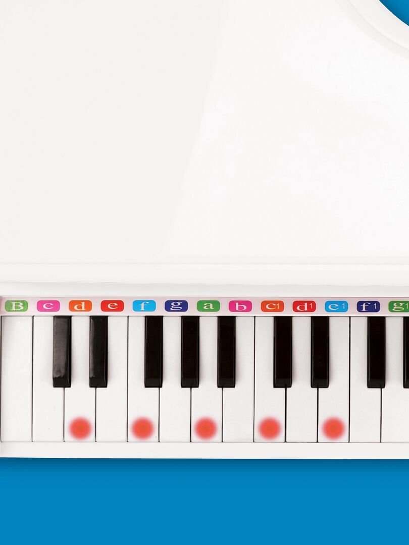 Mini Piano À Queue Électronique Avec Micro, 31 Touches Lumineuses