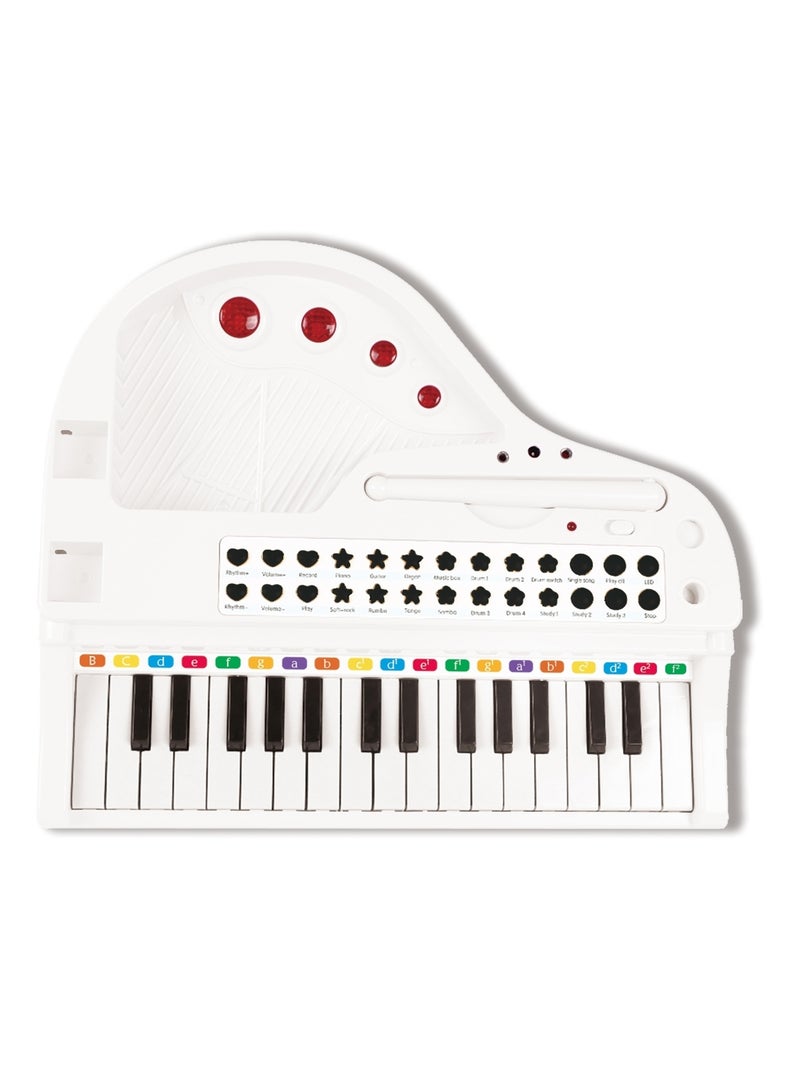 Mini piano à queue électronique avec micro Blanc - Kiabi