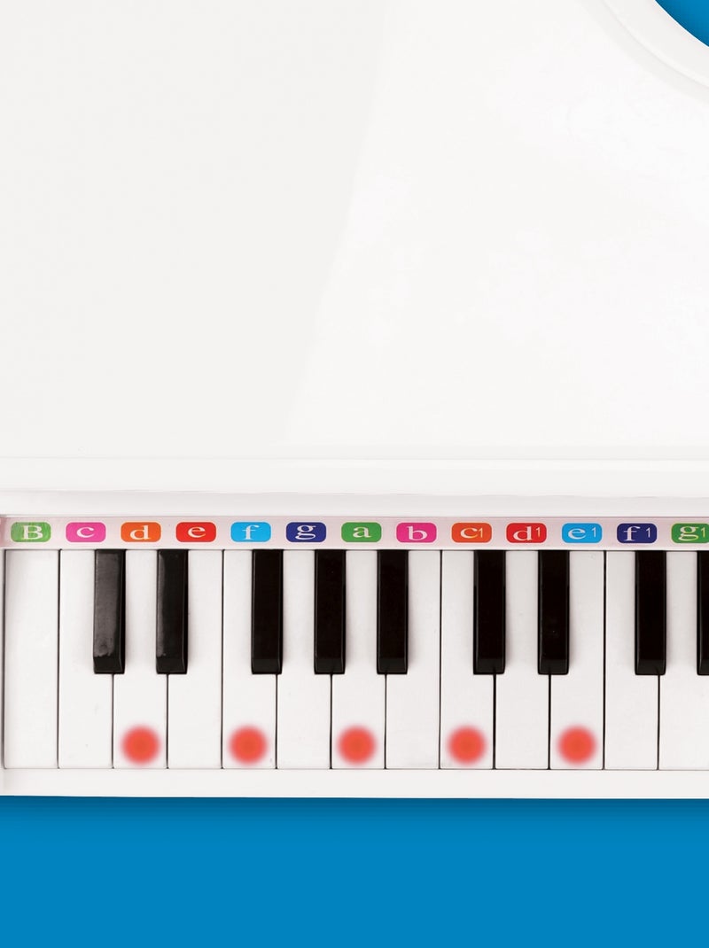 Mini piano à queue électronique avec micro Blanc - Kiabi