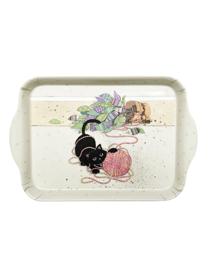 Mini plateau chaton et pelote Beige - Kiabi