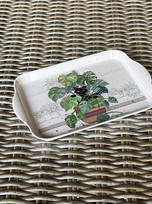 Mini plateau chaton monstera - Kiabi