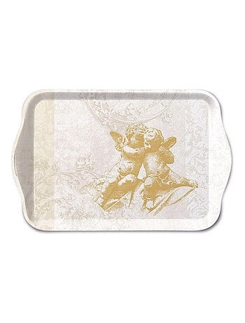 Mini plateau en mélamine anges dorés